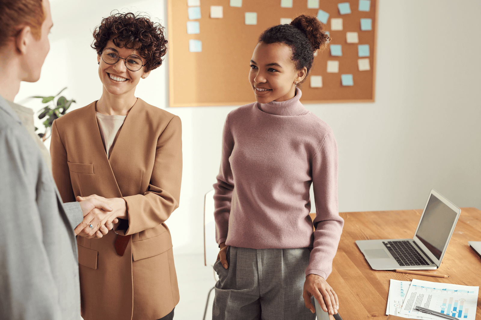 People shaking hands