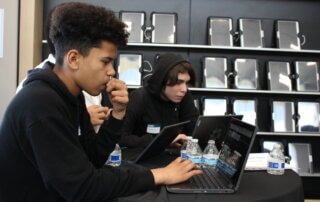 Students at Stock Market Challenge